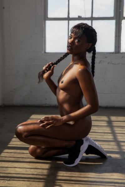 Hot black girl Ana Foxxx touts her phat ass during Playboy centerfold shoot 68296440